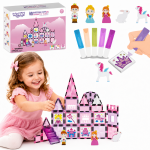 WOOPIE Magnetplokkide printsessi lossi komplekt 50 tk.