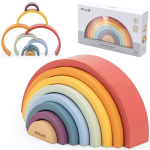 VIGA PolarB Puidust vikerkaare pusle Montessori