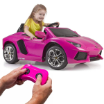 FEBER Lamborghini Aventador roosa elektriauto 6V 3+