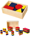 Viga Toys Puidust geomeetrilised kujundid Montessori