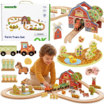 TOOKY TOY puidust talutreeningute komplekt, 48 tk