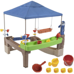 STEP2 vee- ja m&auml;ngukeskus &bdquo;Pump & Splash Shady Oasis&ldquo; pumba ja varjuga