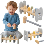 Viga PolarB puidust pingviin Montessori haamer