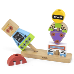 VIGA Robotite p&uuml;ramiidpuzzle + mustrid 8 tk.