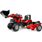 FALK Case pedaaltraktor koos haagisega, punane