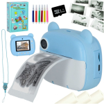 Instantkaamera termoprinter + kassett 32GB sinine karuke KX3573