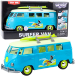 WOOPIE auto-buss, lainelauasport, klassikaline, punane, tulede ja heliga, mudel 1:14