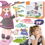 VIGA Puidust magnetiline riietumise pusle "Dress Up"