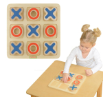 MASTERKIDZ Puidust laste m&auml;ng &bdquo;Tic-Tac-Toe&ldquo; &ndash; loogiline pusle