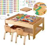 MASTERKIDZ puidust hariduslaud + STEM lisad + 563 klotsi