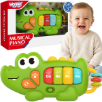 WOOPIE BABY Interaktiivne klaver-krokodill muusikaliste helidega valgusega 18m+