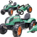 FALK Lander roheline pedaaltraktor haagisega 3-7 aastastele