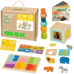 WOOPIE GREEN Box XXL Montessori hariduslik 7in1 sensoorne kast