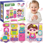 WOOPIE Interaktiivne Manipulatiivne Tahvel Busy Car Kohver 3in1 Heliga Valgus