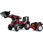 FALK Valtra S4 pedaaltraktor koos esikahvli ja haagisega 3-7-aastastele lastele