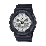 CASIO G-SHOCK OVERSIZE - MUST JA S&Auml;RAVALT VALGE SEERIA GA-100WD-1AER