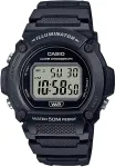 CASIO TIMELESS COLLECTION SPORT- ILLUMINATOR WR 50M, &Auml;RATUS, KRONOGRAAF - MUST W-219H-1AVDF