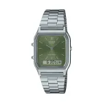 CASIO VINTAGE EDGY COLLECTION SUNRAY-SIHVERPIND - SAMMALROHELINE AQ-230A-3AMQYES