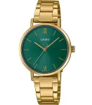 CASIO COLLECTION LADY EASY TIME &ndash; KULDNE, ROHELINE LTP-VT02G-3AUDF