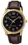 CASIO KOLLEKTSIOON AINULT AEG KULDNE, NAHK - MUST MTP-V001GL-1BUDF