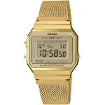 CASIO VINTAGE ICONIC &Otilde;HUKE DISAIN - KULDNE V&Otilde;RKRIHM A700WEMG-9AEF