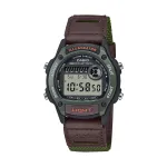 CASIO SPORT ILLUMINATOR V&Auml;IKESELE RANNELE 36,6 mm korpus - ROHELINE W-220HF-3AVEF
