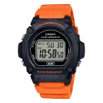 CASIO TIMELESS COLLECTION SPORT - ILLUMINATOR WR 50M, ALARM, CHRONOGRAPH - MUST (erksav&auml;rviline rihm) W-219H-4AVDF