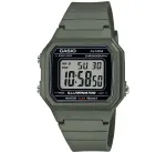 CASIO TIMELESS COLLECTION SPORT ILLUMINATOR WR 50M, &Auml;RATUSKELL, KRONOGRAAF - ARMEEROHELINE W-217H-3AVDF