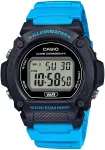 CASIO TIMELESS COLLECTION SPORT &ndash; ILLUMINATOR, WR 50M, ALARM, KRONOGRAAF &ndash; MUST (S&auml;ravat v&auml;rvi rihm) W-219H-2A2VDF