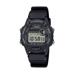 CASIO SPORT ILLUMINATOR V&Auml;IKESELE RANNELE 36,6 mm korpus, bio-p&otilde;hine vaikrihm &ndash; MUST W-220H-1AVEF