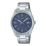 CASIO COLLECTION DATE &ndash; SININE, MATT SIHVERPLAAT MTP-1302DA-2A1VDF