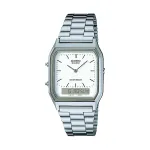 CASIO VINTAGE EDGY KOLLEKTSIOON P&Auml;IKESET&Otilde;USUKELLAPLAADIGA - VALGE AQ-230A-7DMQYES
