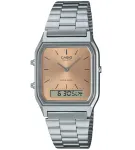 CASIO VINTAGE EDGY KOLLEKTSIOON SUNRAY-SIHVERPLAAT &ndash; ROOSA VASK AQ-230A-4AMQYES
