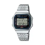 CASIO VINTAGE BLUETOOTH&reg; NUTITELEFONIGA &Uuml;HENDAMINE - TERAS - sisseehitatud kiirendusm&otilde;&otilde;tur tuvastab keha liikumise + sammulugeja - MUST ABL-100WE-1AEF
