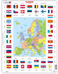 Euroopa kaart ja lipud
