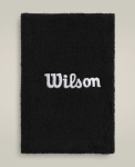 WILSON WIDE TERRY WRISTBANDS Black Higipael, 2 tk.