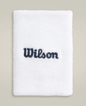 WILSON WIDE TERRY WRISTBANDS White Higipael, 2 tk.