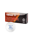 TIBHAR Outdoor TT-balls 40+ 10-p WH Lauatennise pallid, 10 tk.