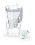 Brita Glass+1 Maxtra Pro Pure Performance klaasist filterkann, 2,5 l kogumaht / 1,5 l filtreeritud vett, n&otilde;udepesumasinakindel, hall