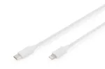 Laadimiskaabel USB-C - Lightning Digitus Data DB-600109-010-W