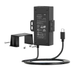VivoLink VLUSBCPWR100 100 W USB-C PD laadija, ELi ja &Uuml;hendkuningriigi toitejuhtmed