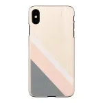 Nutitelefoni &uuml;mbris man and wood iPhone XS Maxile &mdash; roosa &uuml;likond, must