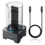 GrauGear G-M2DK-U4-40G USB 4.0 M.2 NVMe SSD dokkimisjaam, PCIe Gen4x4, 40 Gbit/s, radiaatori ja ventilaatoriga