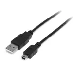 StarTech.com 1m Mini USB 2.0 kaabel - A kuni Mini B - M/M, 1 m, USB A, Mini-USB B, USB 2.0, 0.48 Gbit/s, Must