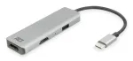 ACT USB-C 4K mitme pordiga adapter 2 HDMI monitorile, USB-A andmepordiga