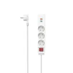 Hama 00223185 pikendusjuhe 1,4 m 3 vahelduvvoolu pistikupesa Siseruumides Valge