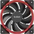 120mm PCCOOLER CORONA-RED korpuse ventilaator, 1000&ndash;1800 p/min, punane LED