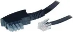 Kaabel S/CONN ShiverPeaks TC70170 10m TAE-N RJ12 Must l&auml;bipaistev
