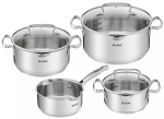 Keedukomplekt Tefal Duetto+ G719S7, roostevaba teras, 7 tk (kastrulid &Oslash;16/20/24 cm, pajapott &Oslash;16 cm), induktsioon, kaaned, ahjukindel kuni 250&deg;C