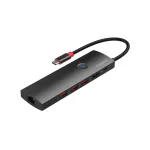 MicroConnect USB3.2CCOM20 USB-C - HDMI mini dokkimisjaam, 4K 60Hz, RJ45, 3x USB-A